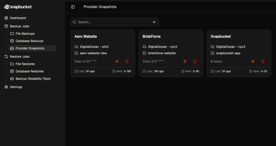 Snapshot management hero