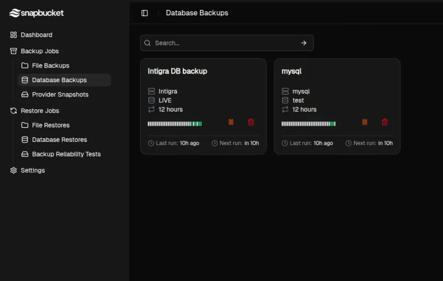 Database backups hero